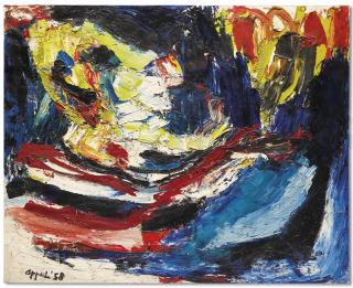 Karel Appel - Tête sur la mer
