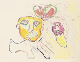 Karel Appel - Three Brothers