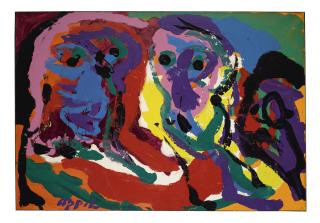 Karel Appel - Three Faces