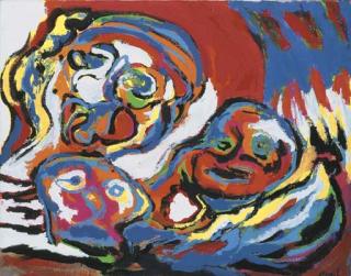 Karel Appel - Trois têtes