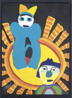 Karel Appel - Two Figures, From Circus