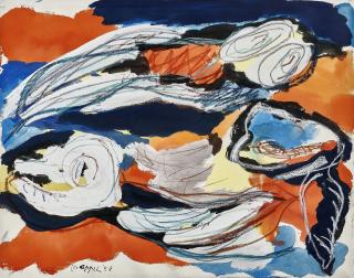 Karel Appel - Vol Oiseaux (Flying Bird)