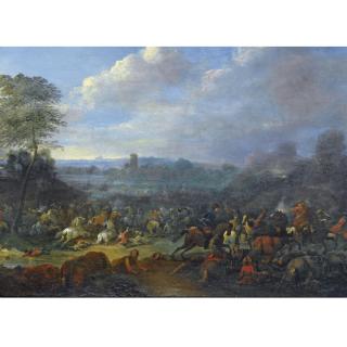 Karel Breydel - A Cavalry Skirmish