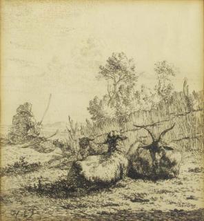 Karel Dujardin - Bouc et Moutons