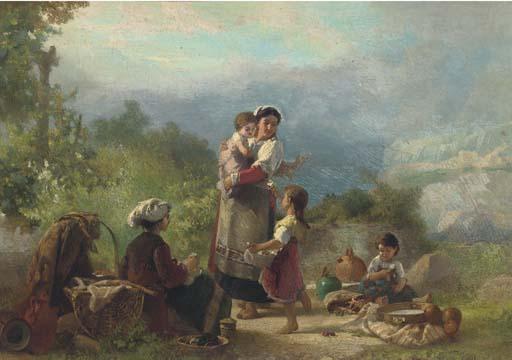 Karel Frans Philippeau - A Gift After The Picnic