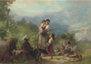 Karel Frans Philippeau - A Gift After The Picnic