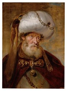 Karel van Mander III - Portrait of a bearded man with a turban