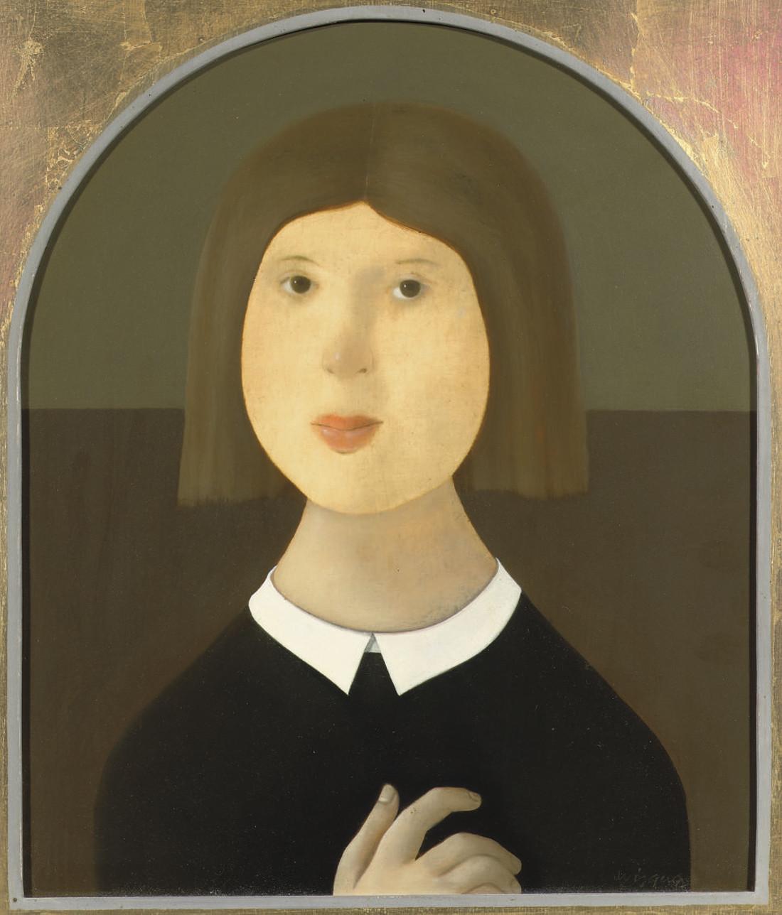 Karel Wiggers - A portrait of a girl