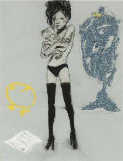 Karen Kilimnik - Kate Moss With Sparkles