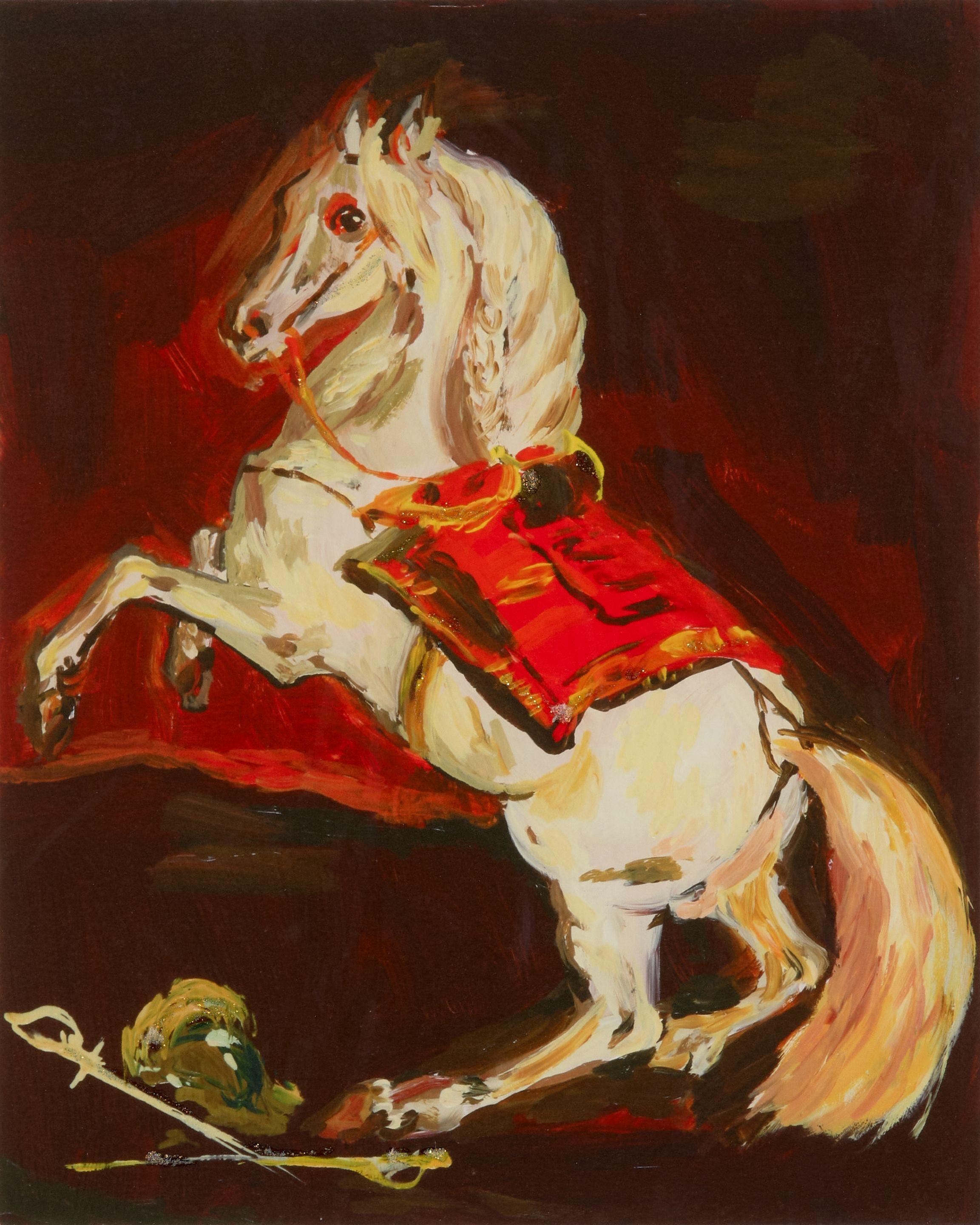 Karen Kilimnik - The Sparkly Splendid Lippazanner at the Battle of Austerlitz