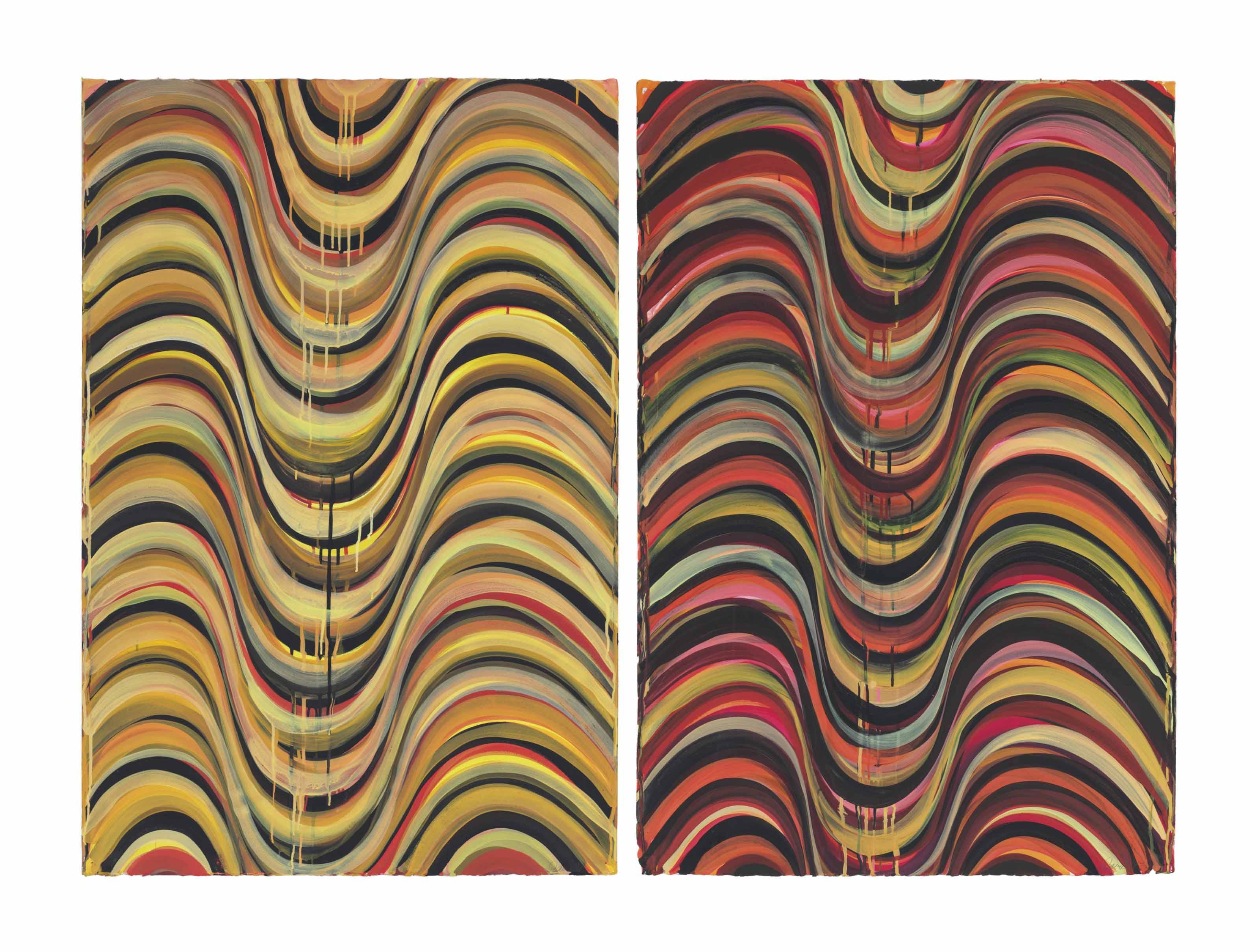 Karin Davie - In Out, In Out Drawing #1 & #2