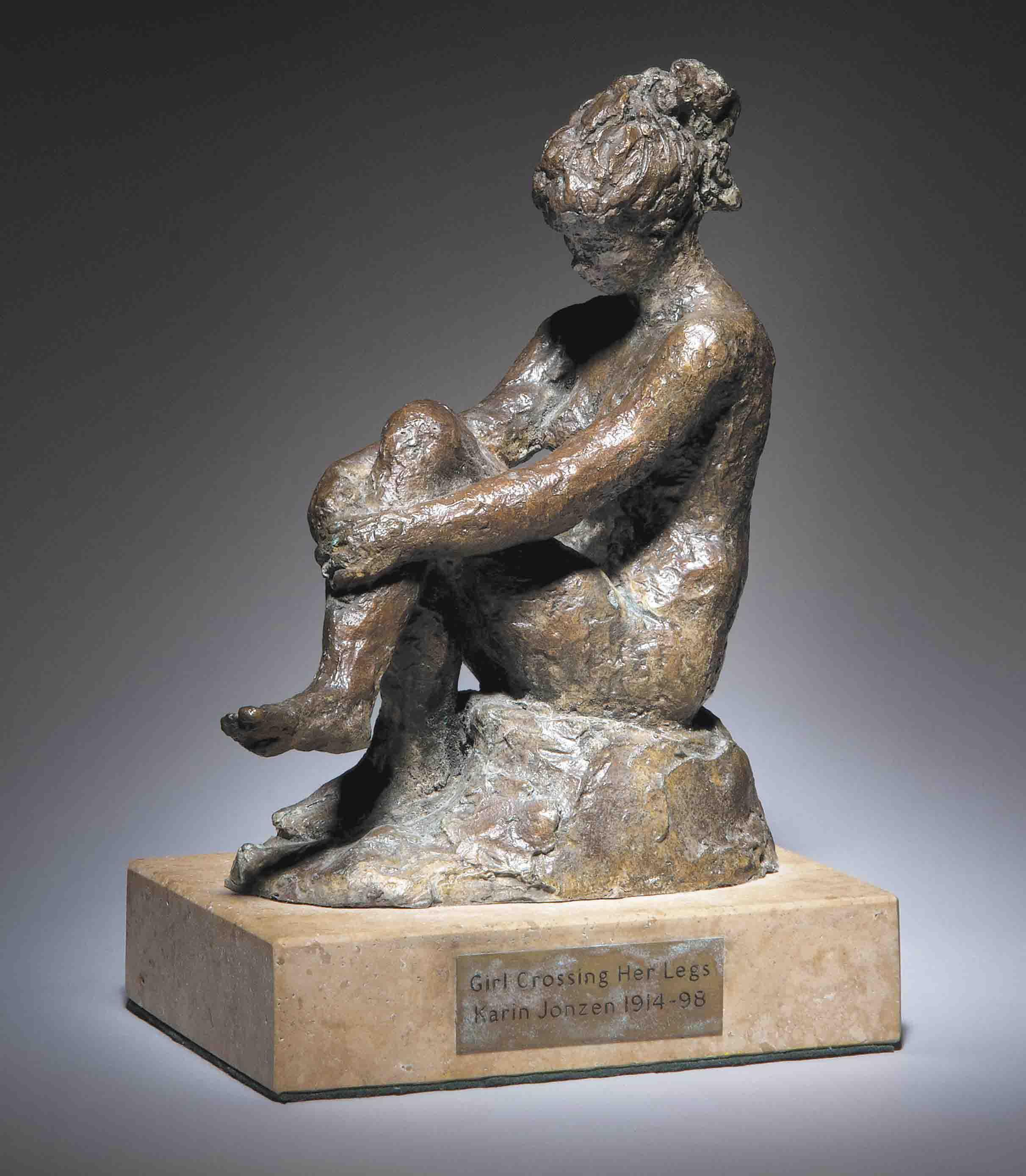 Karin Jonzen - Girl Crossing Her Legs