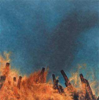 Karin Kneffel - Feuer XI (3)