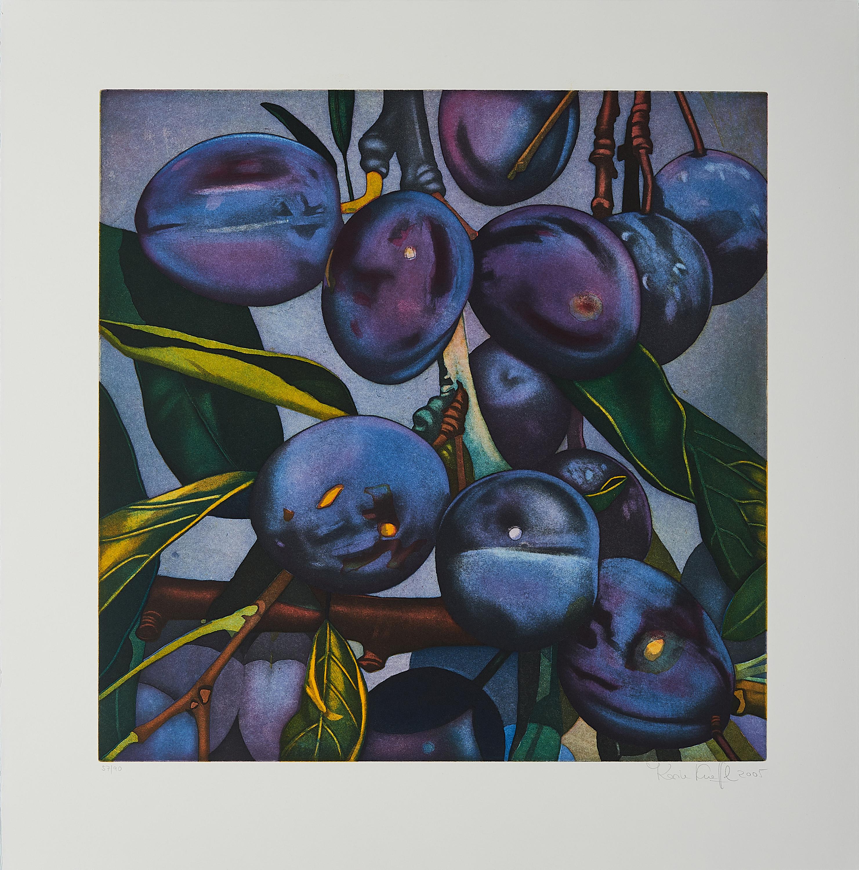 Karin Kneffel - Ohne Titel (Pflaumen).
