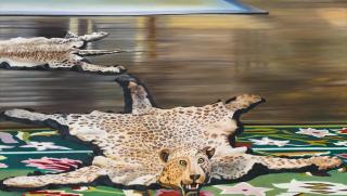 Karin Kneffel - Ohne Titel (Tigerfell)