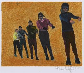 Karin Kneffel - Skifahrer*innen 09