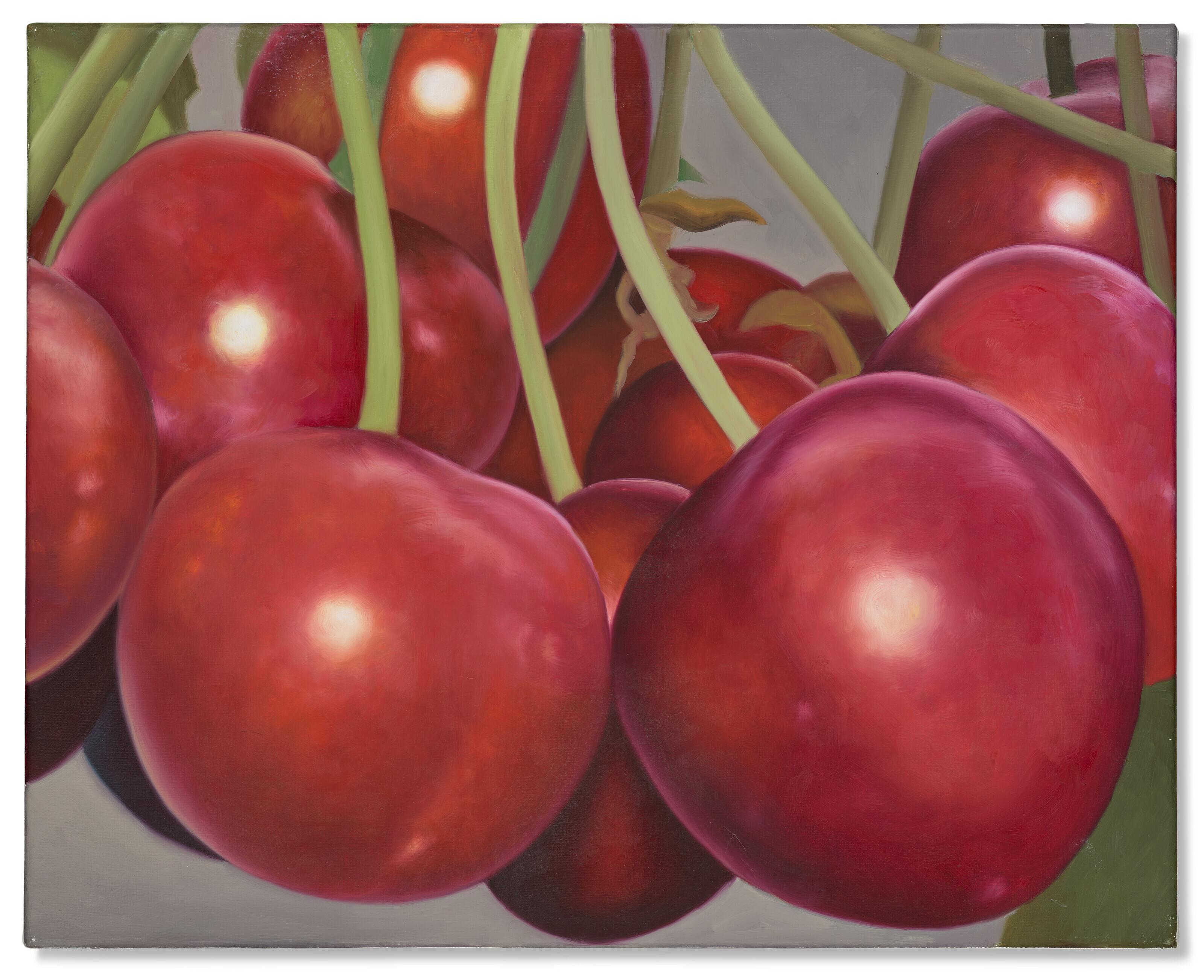 Karin Kneffel - Untitled (Cherries)