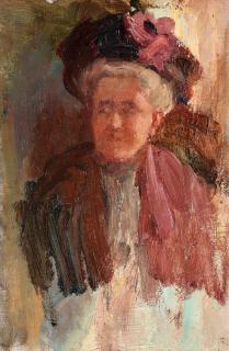 Karin Stackelberg-Lagerberg - Lady wearing a hat