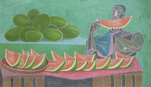 Karin van Leyden - Melon seller