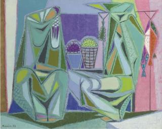 Karin van Leyden - Woman with fish