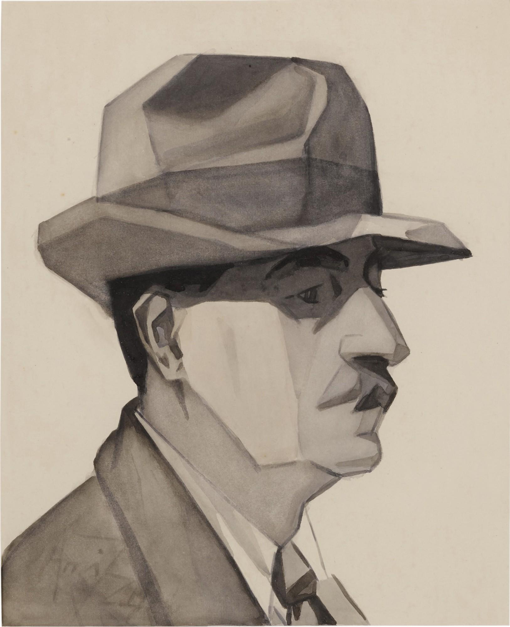 Karina Ami - Portrait of a Man with a Hat