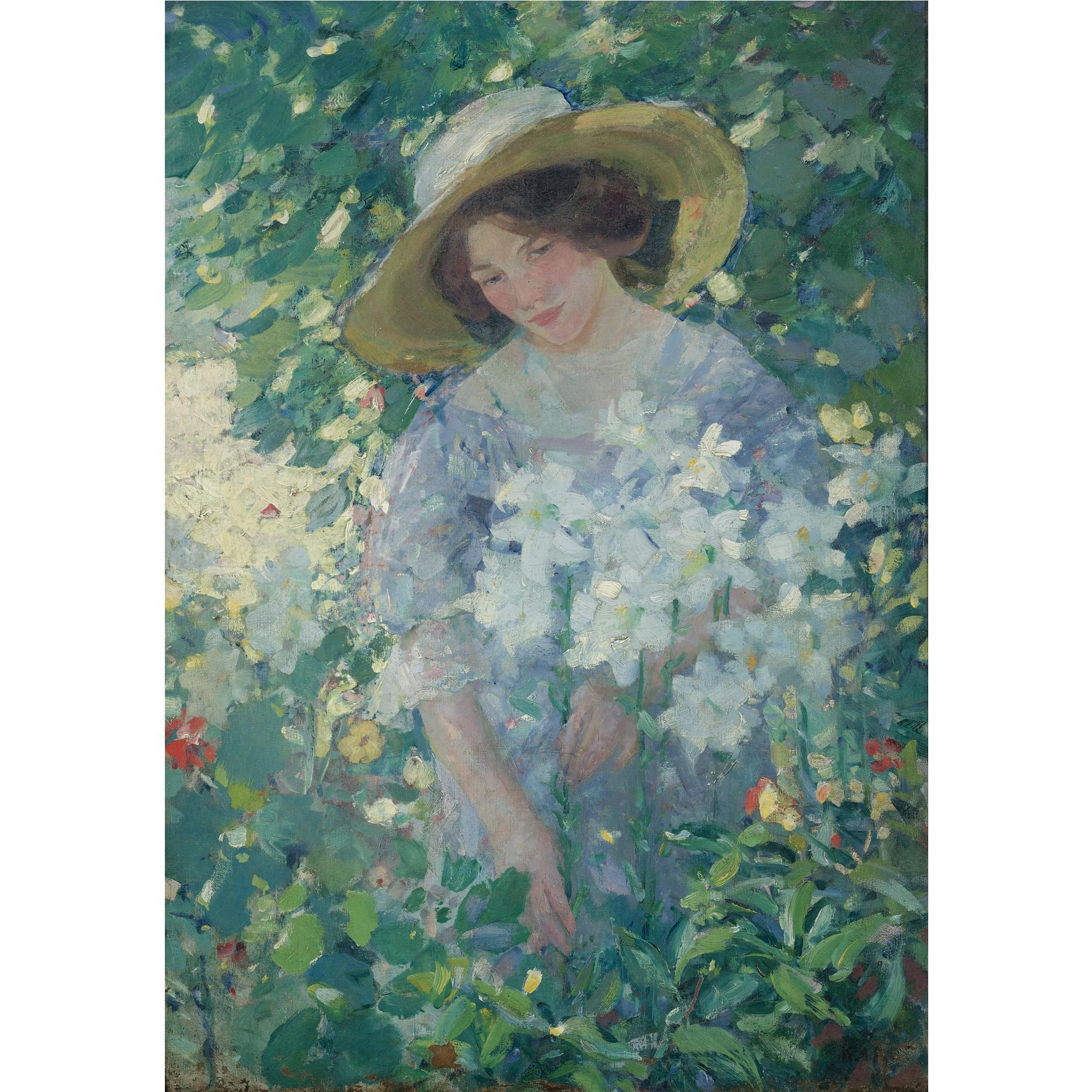 Karl Albert Buehr - Gathering Flowers