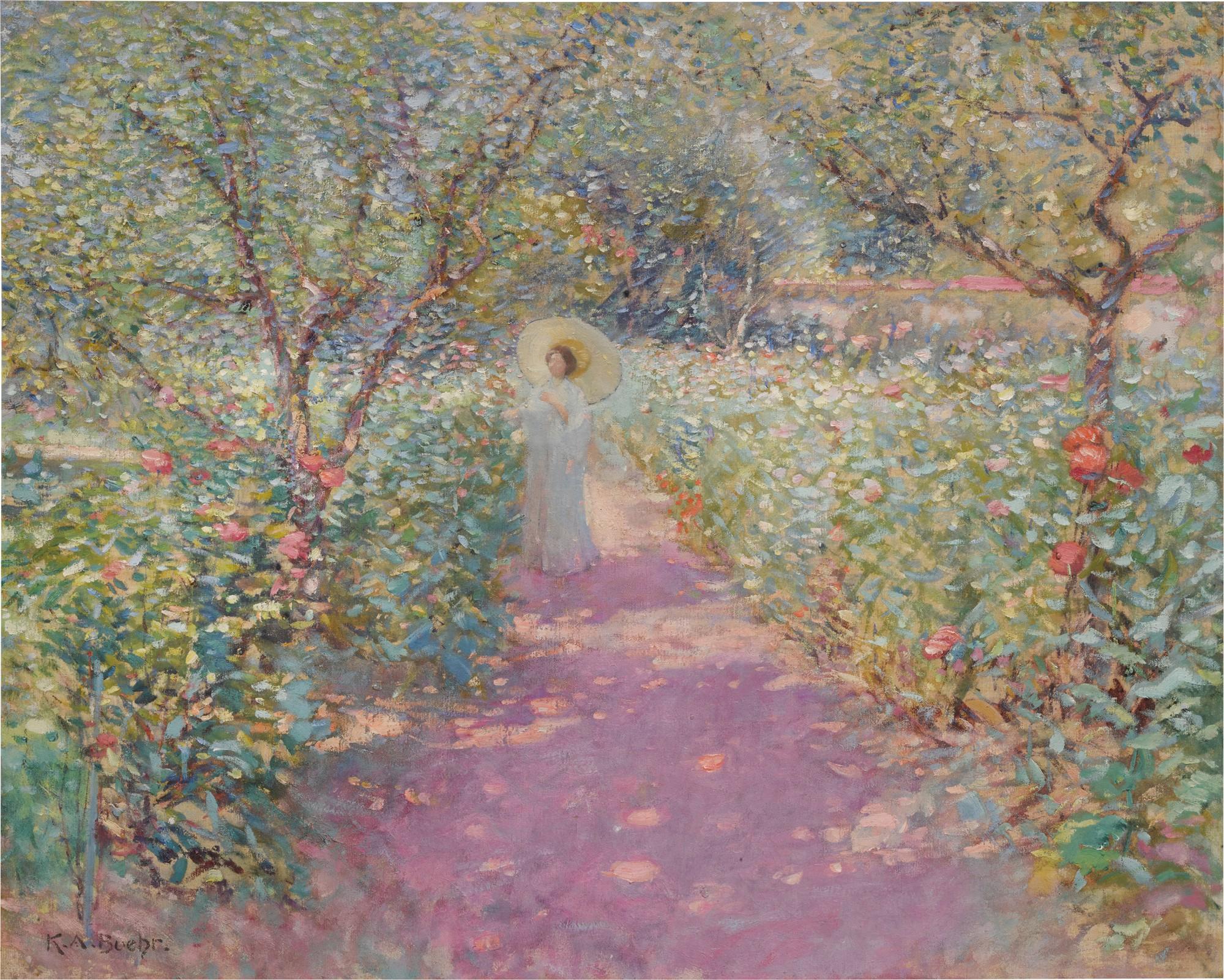 Karl Albert Buehr - Lady with a Parasol