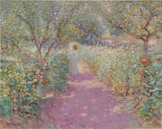 Karl Albert Buehr - Lady with a Parasol