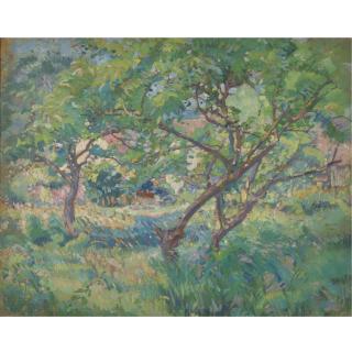 Karl Albert Buehr - The Artist\'S House Seen Through Trees