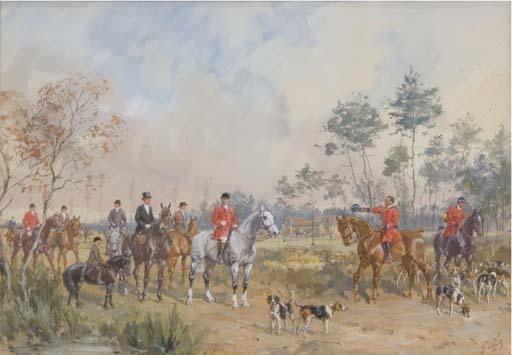 Karl Andre Jean Reille - Le Duc Et La Duchesse Decazes À Cheval, Leur Fils Edouard Sur Un Poney