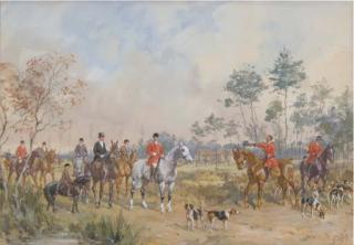 Karl Andre Jean Reille - Le Duc Et La Duchesse Decazes À Cheval, Leur Fils Edouard Sur Un Poney