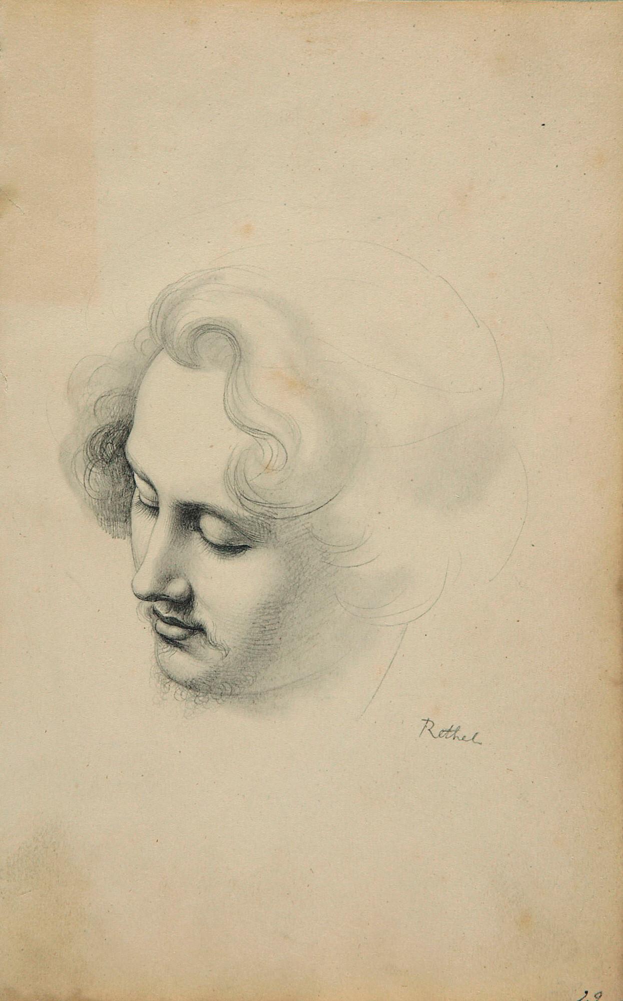 Karl Anton Heinrich Mücke - Porträt eines jungen Mannes (Alfred Rethel).