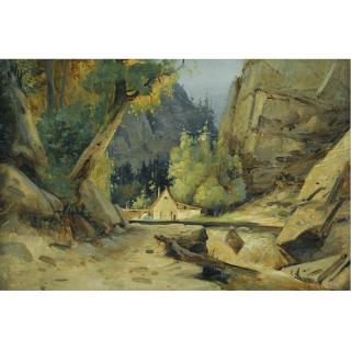 Karl Blechen - German Mühle Im Tal (Mill In A Valley) 