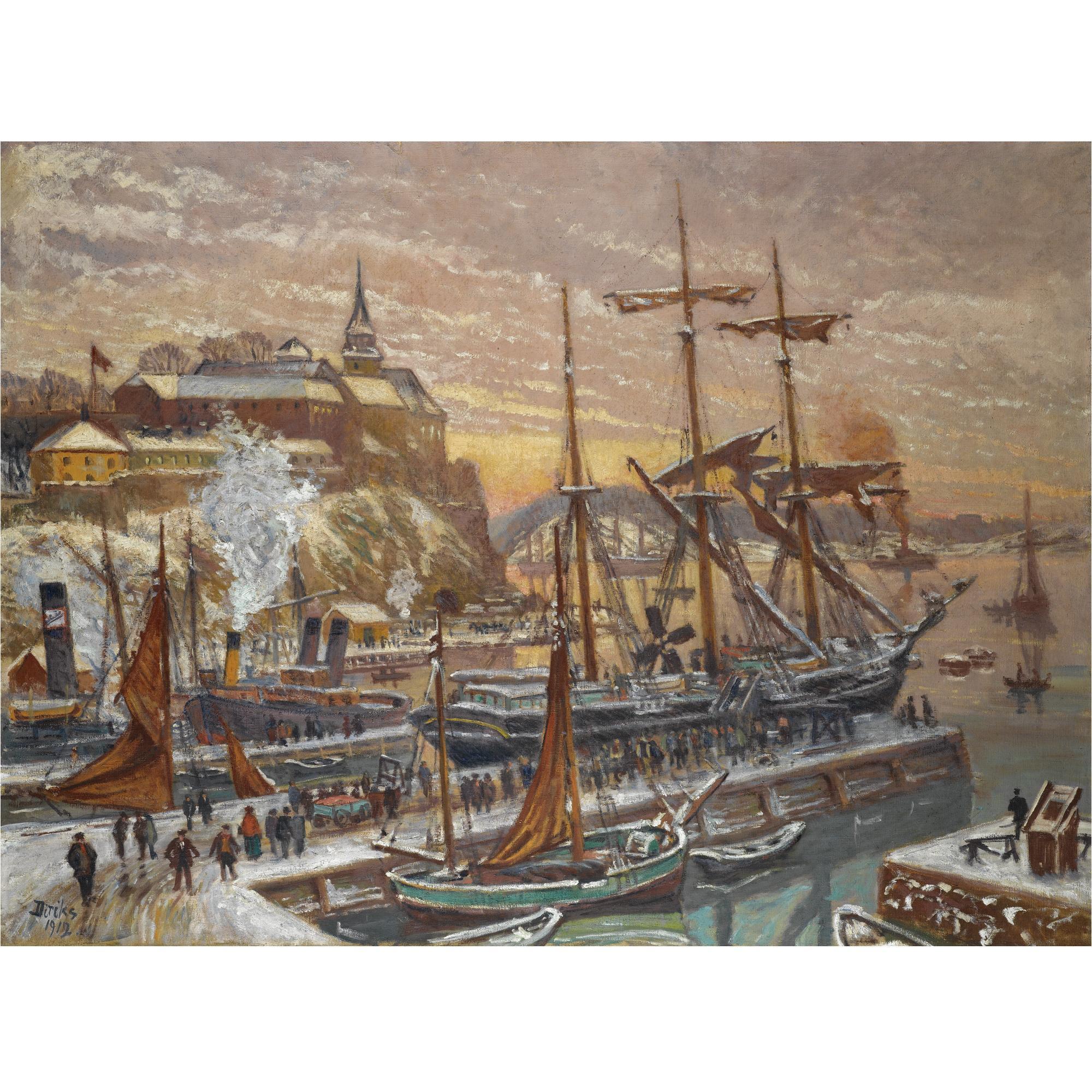 Karl Diriks - Norwegian Akershus Havn, Oslo (Akershus Harbour, Oslo)