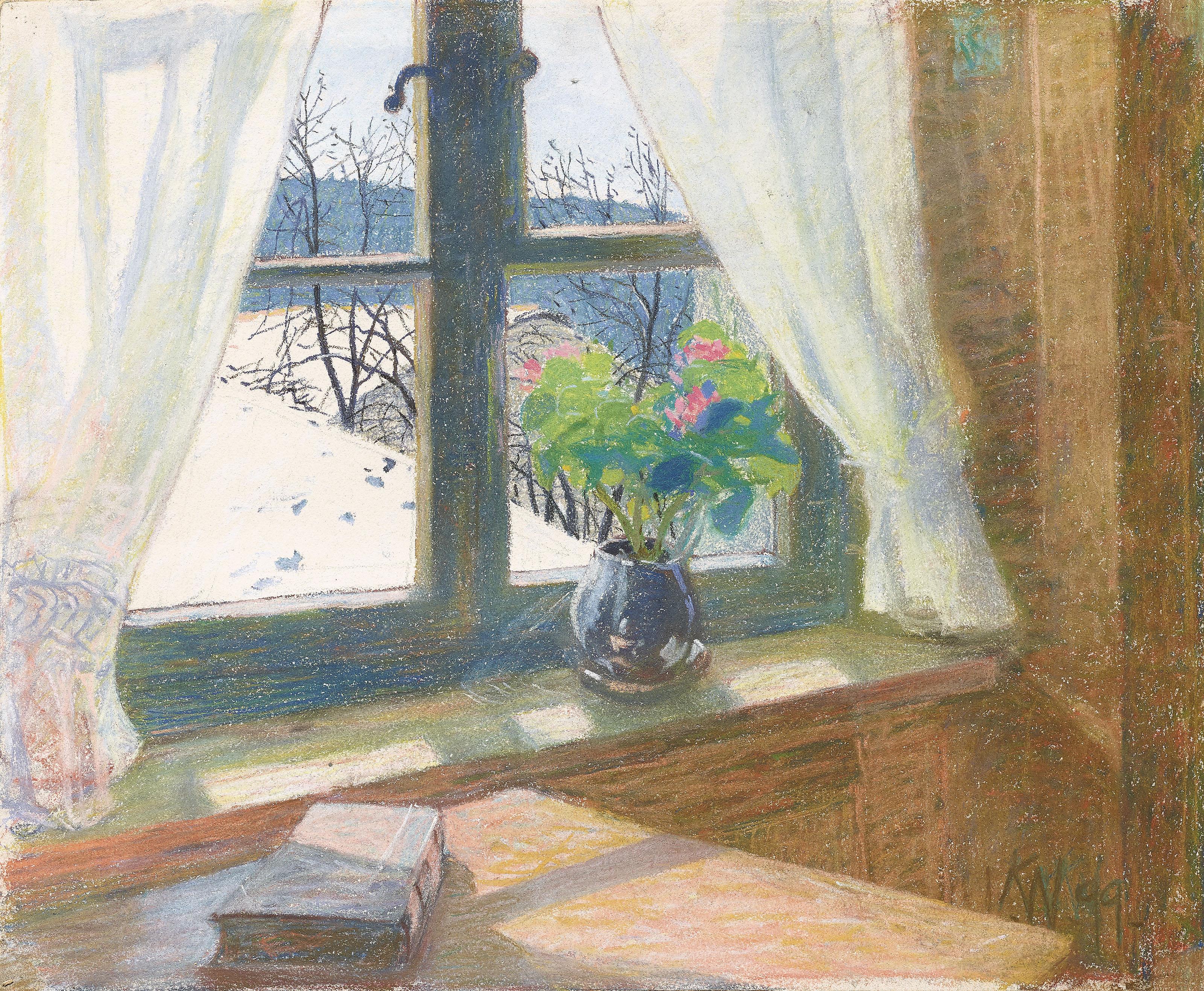 Karl Edmund Walser - Blick aus dem Fenster, 1899