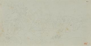 Karl Friedrich Schinkel - Blick auf Syrakus mit dem Landhaus des englischen Konsuls G. F. Leckie in Tremiglia