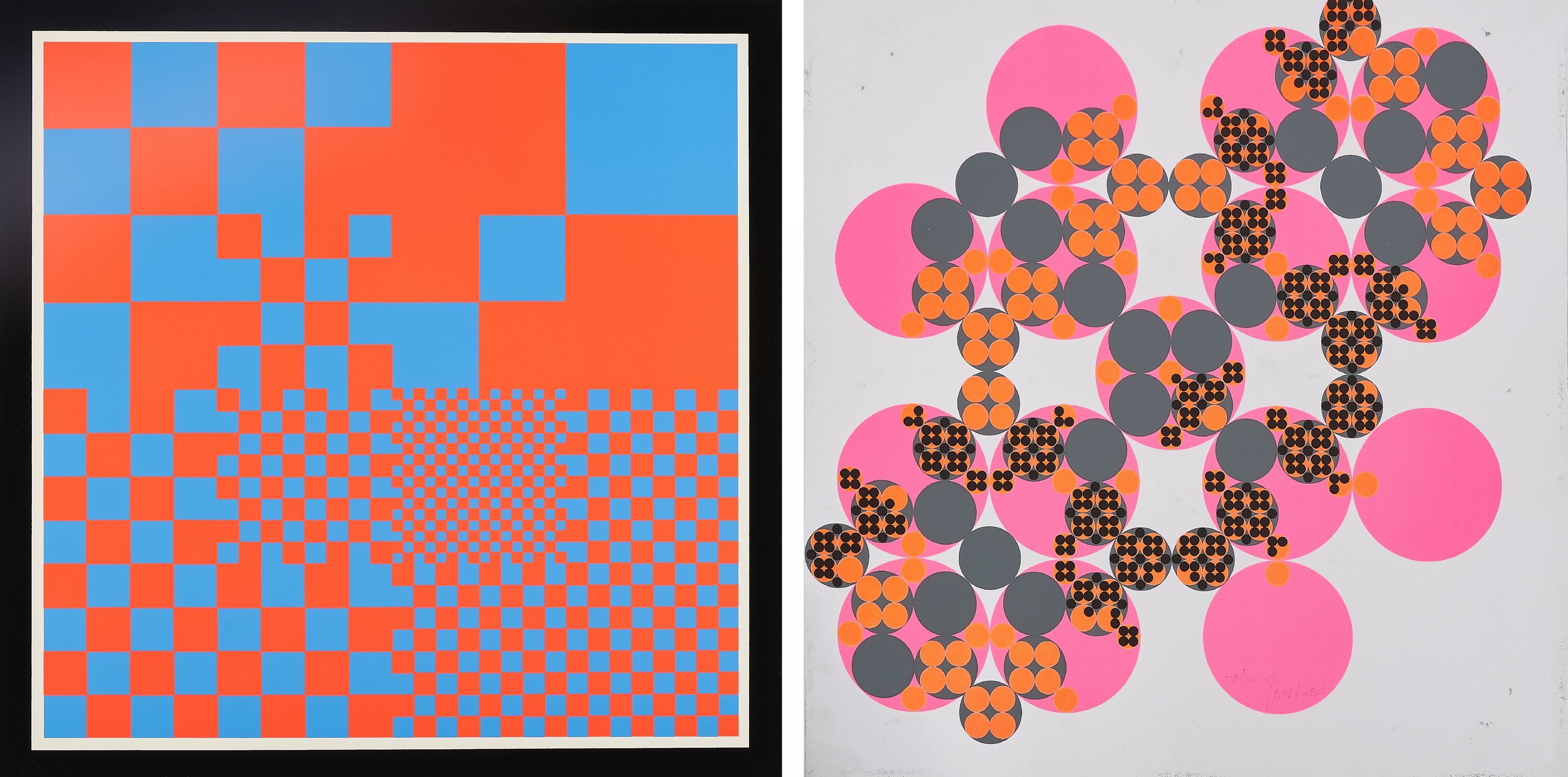 Karl Gerstner - Konvolut von 2 Druckgrafiken.