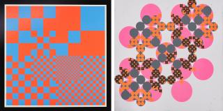 Karl Gerstner - Konvolut von 2 Druckgrafiken.