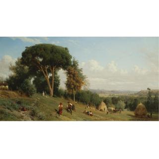 Karl Girardet - Swiss Haymaking