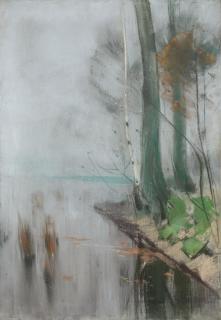 Karl Hagemeister - Märkische Landschaft am Ufer des Schwielowsees