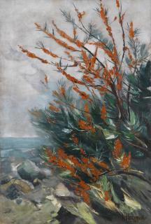 Karl Hagemeister - Sanddornstrauch an der Meeresküste