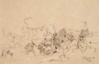 Karl Hagemeister - Serpentara bei Olevano Romano