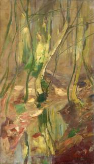 Karl Hagemeister - Waldlandschaft mit Bachlauf (Golmer Luch)