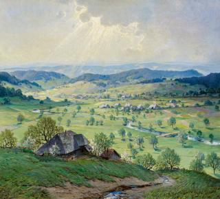 Karl Hauptmann - Frühlingstag im Schwarzwald.