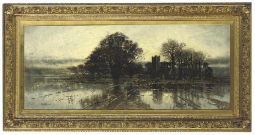 Karl Heffner - A flooded Norfolk landscape