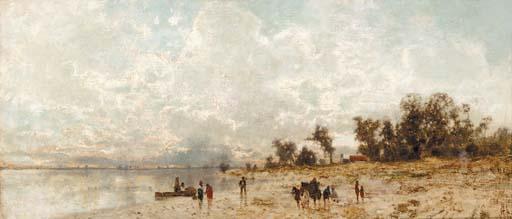 Karl Heffner - Figures on the shore