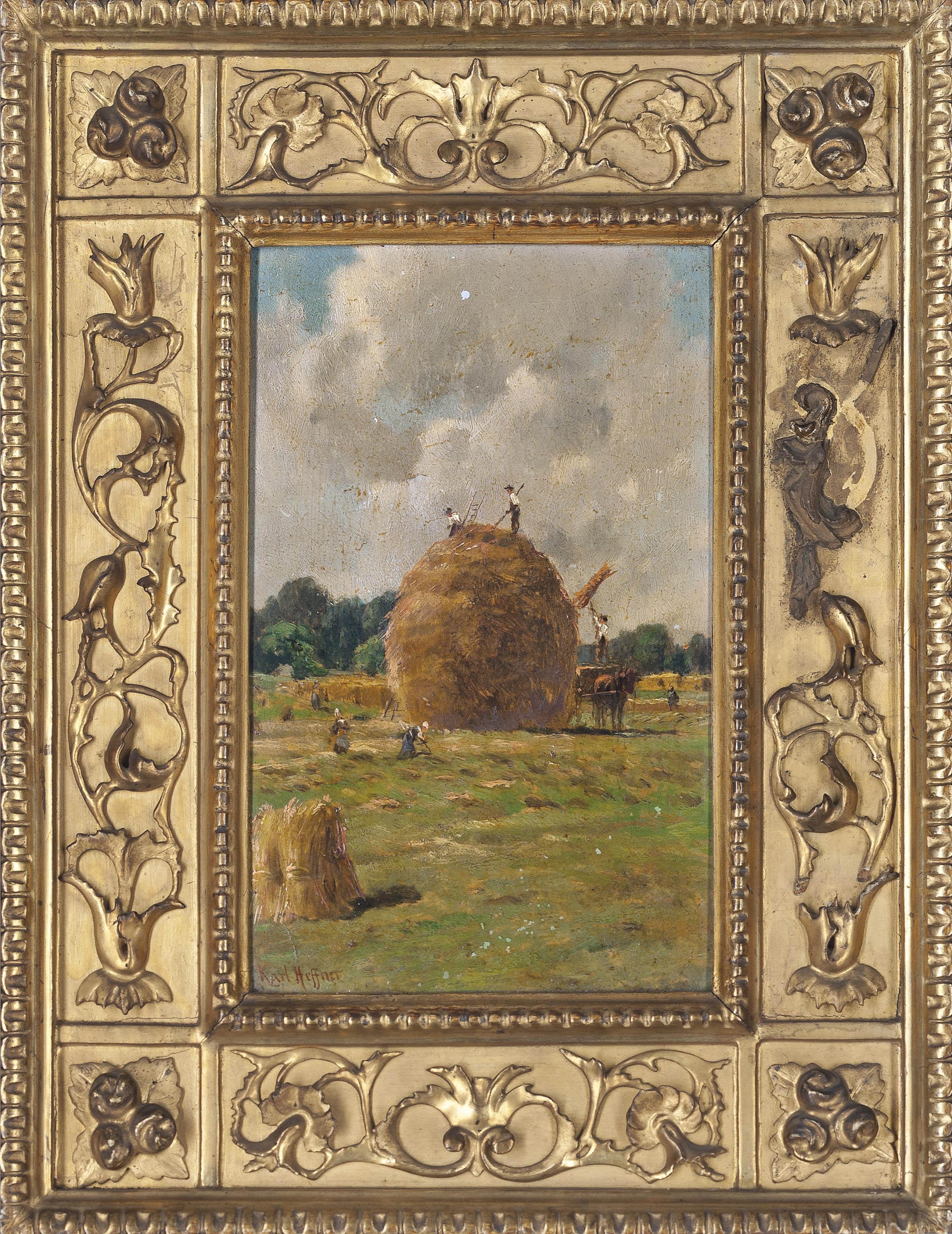 Karl Heffner - Harvest Time; And A Quiet River Scene