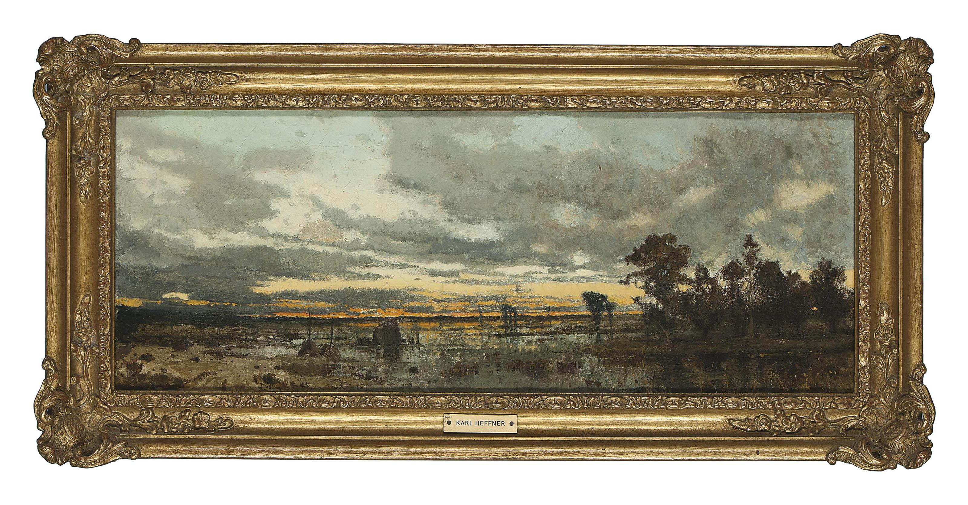 Karl Heffner - Sunset over the marshes