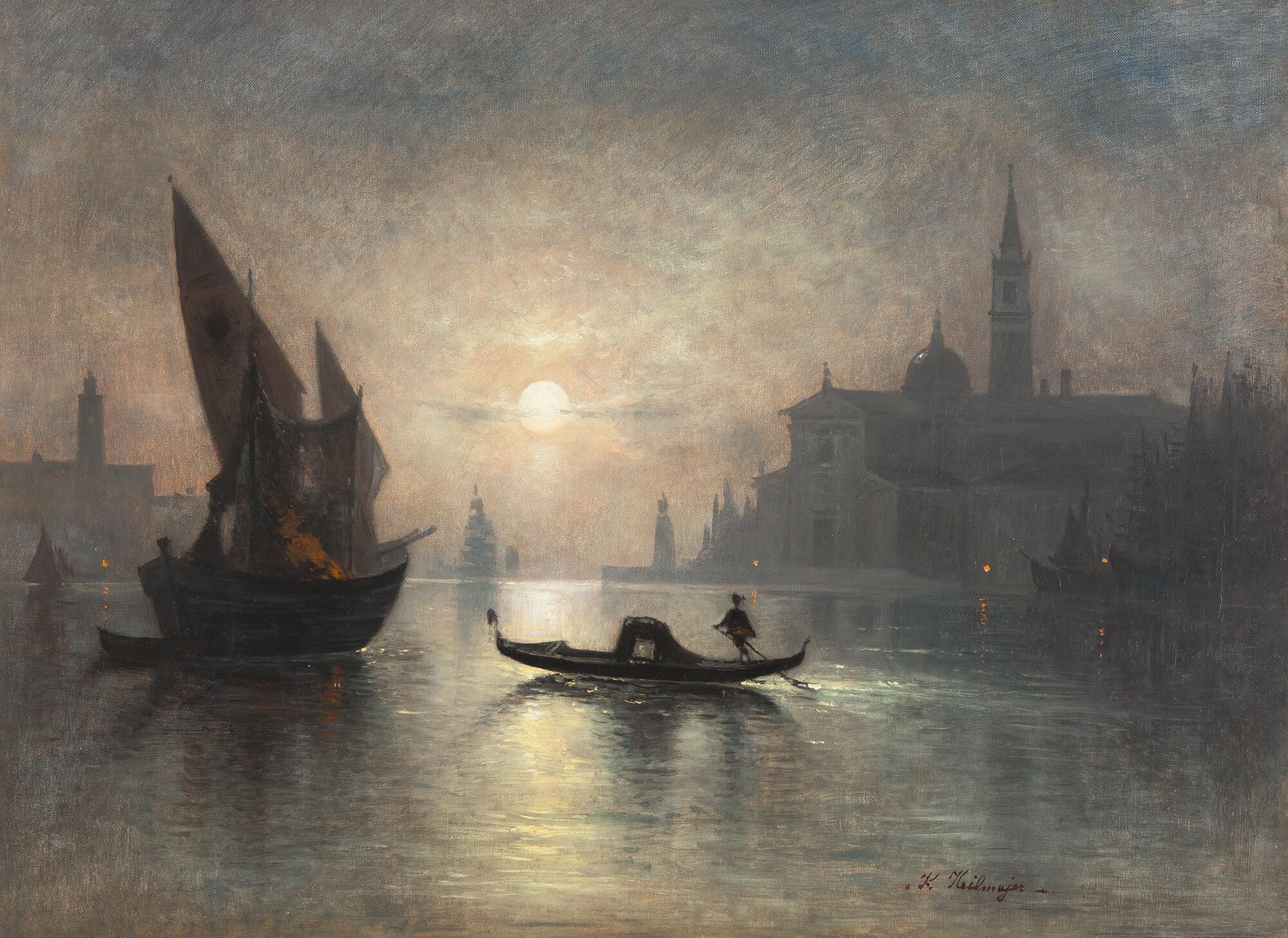 Karl Heilmayer - Venedig bei Vollmond
