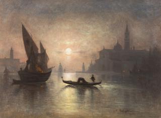 Karl Heilmayer - Venedig bei Vollmond